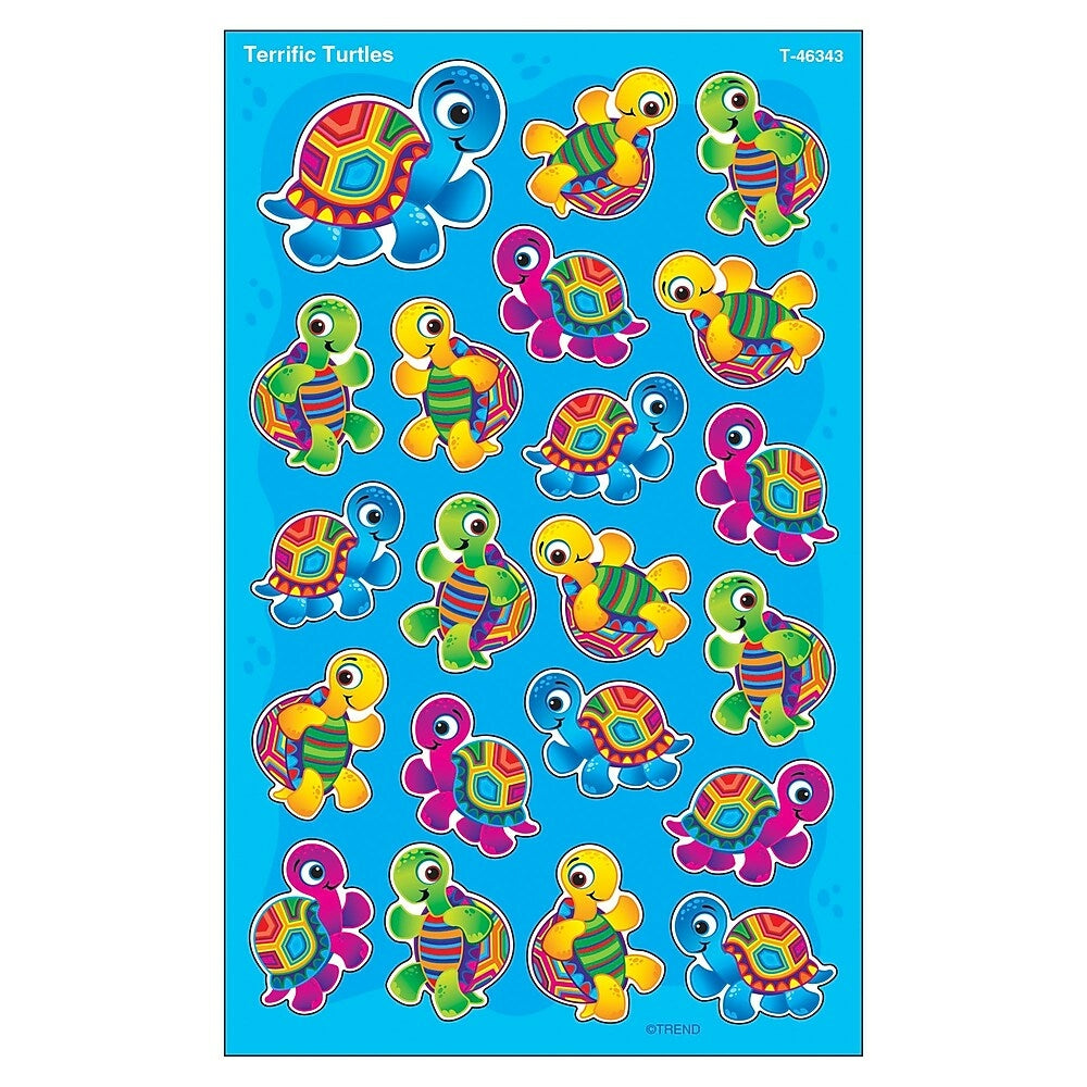 Image of Trend Enterprises Terrific Turtles superShapes Stickers (T-46343), 6 Pack