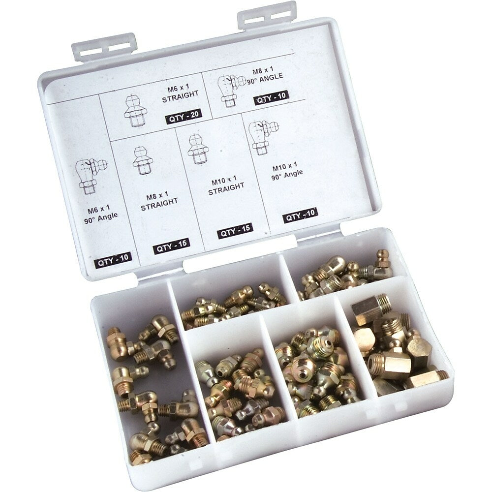 Image of Aurora Tools Grease Fitting Sets, 80-Piece, Metric