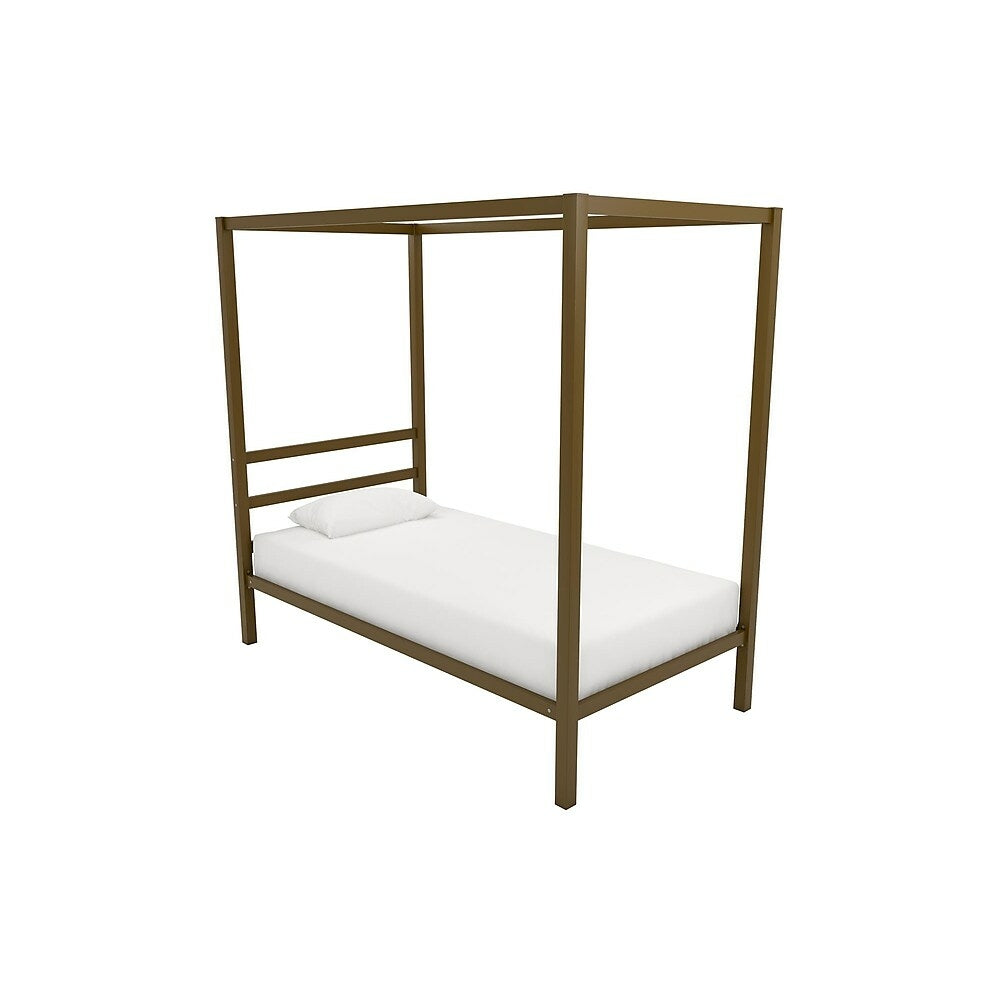Image of DHP Modern Canopy Bed Twin - Gold