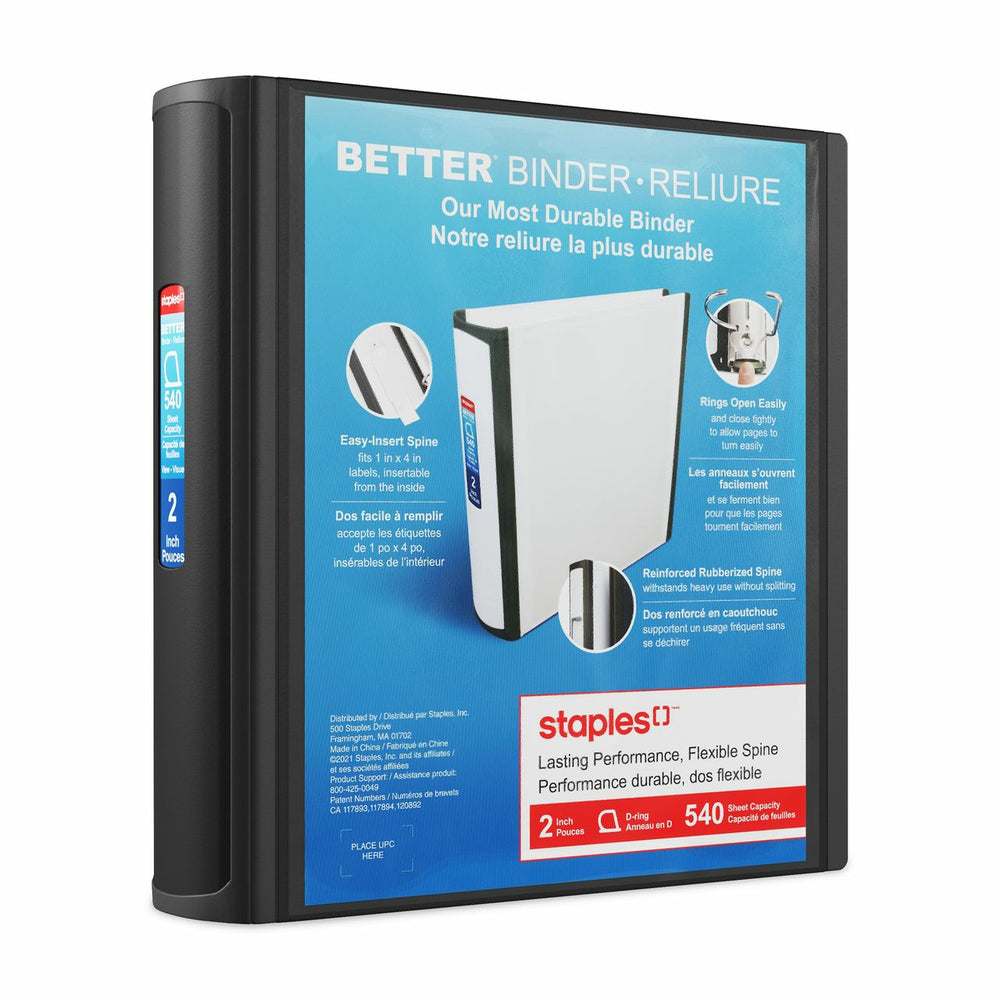 Image of Staples Better Binder - 2" - Black