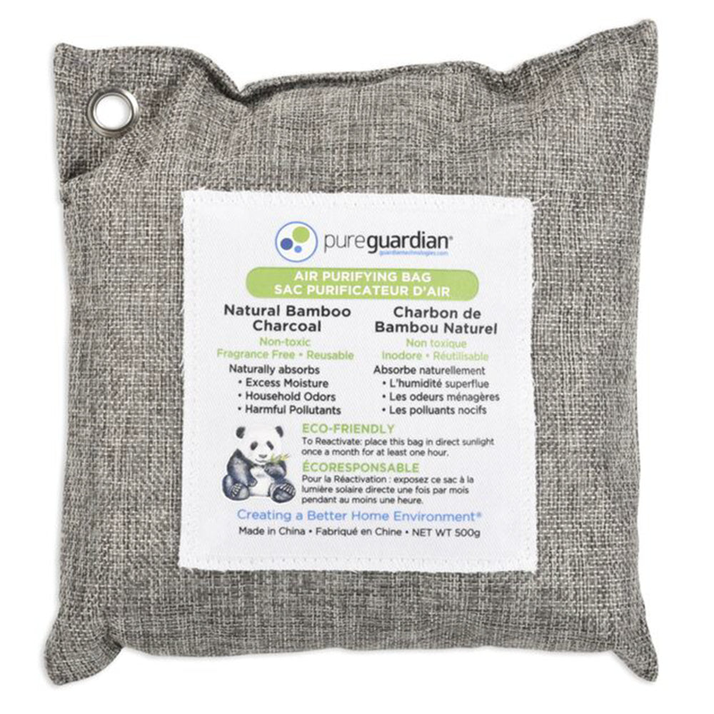 Image of PureGuardian 500G Air Purifying Bamboo Charcoal Bags, Grey