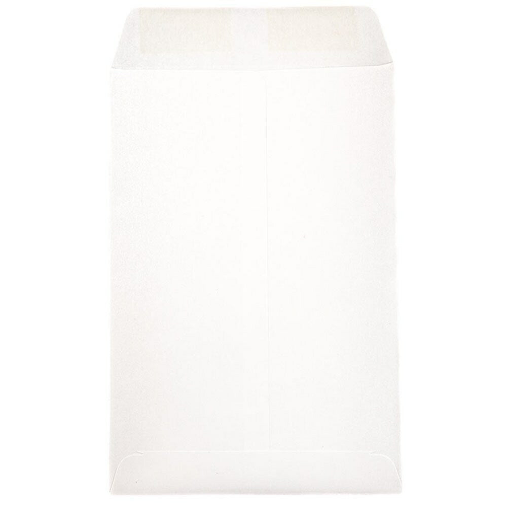 Image of JAM Paper 6 x 9 Open End Envelopes, White, 1000 Pack (01623192B)