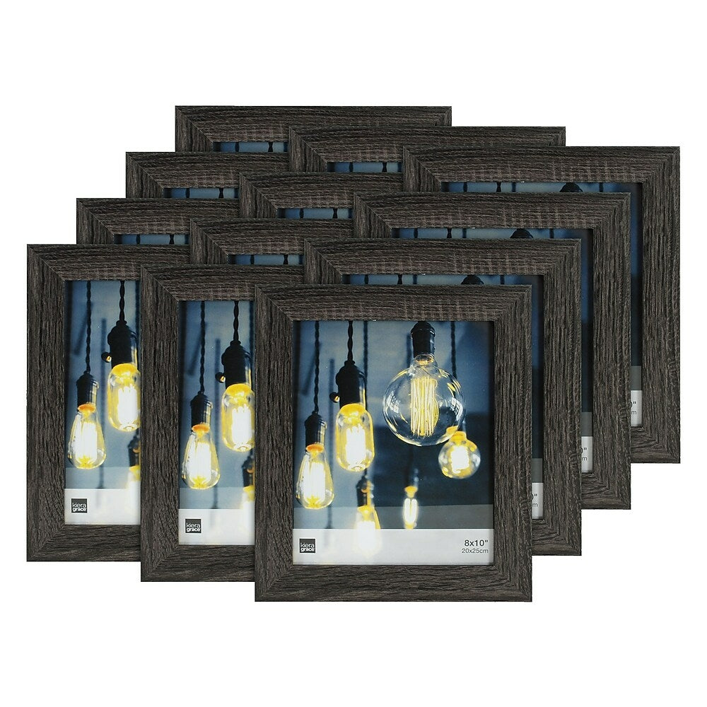 Image of kieragrace Loft Picture Frame, 8 x 10", Driftwood Black - 12 Pack