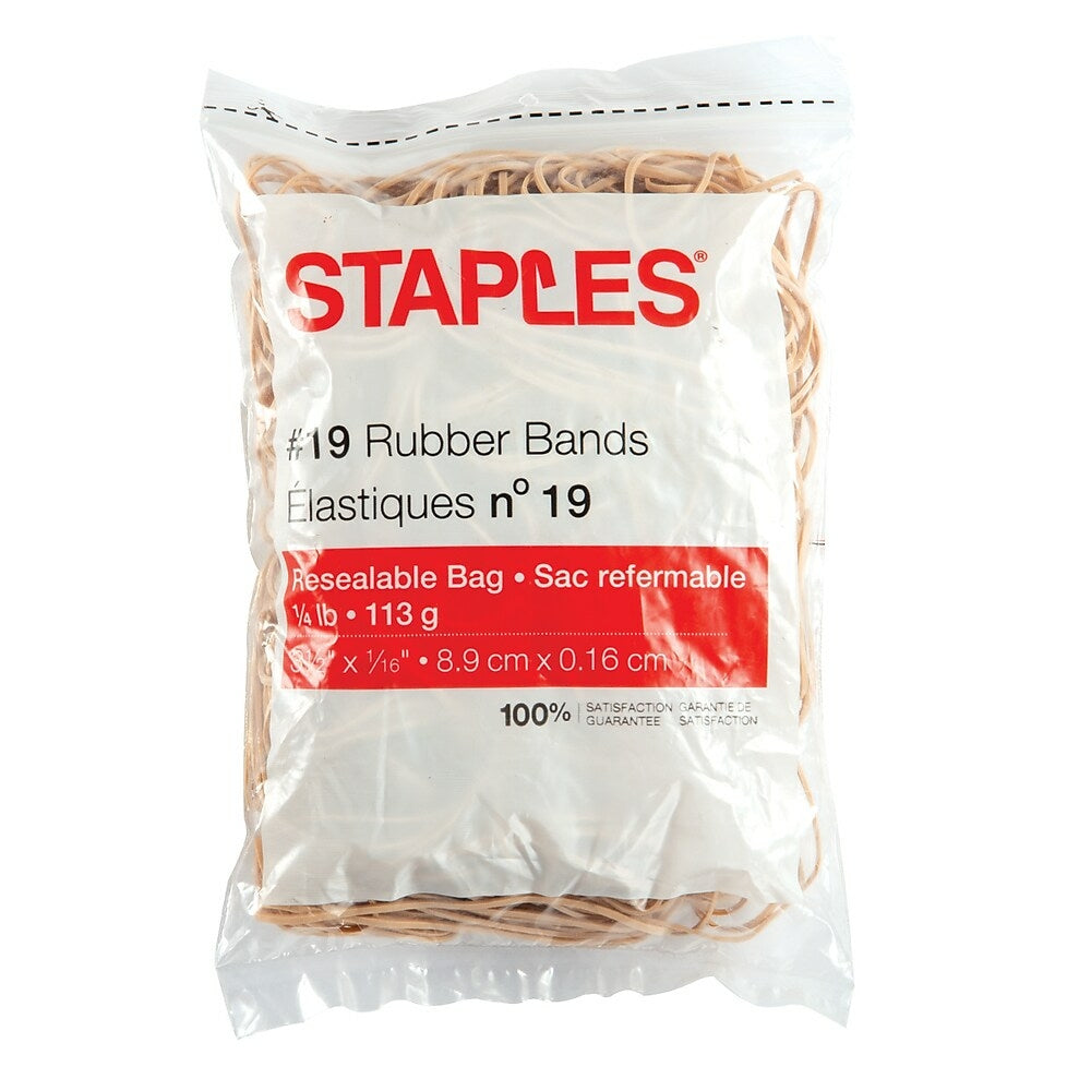 Image of Staples Economy Rubber Bands - Size #19