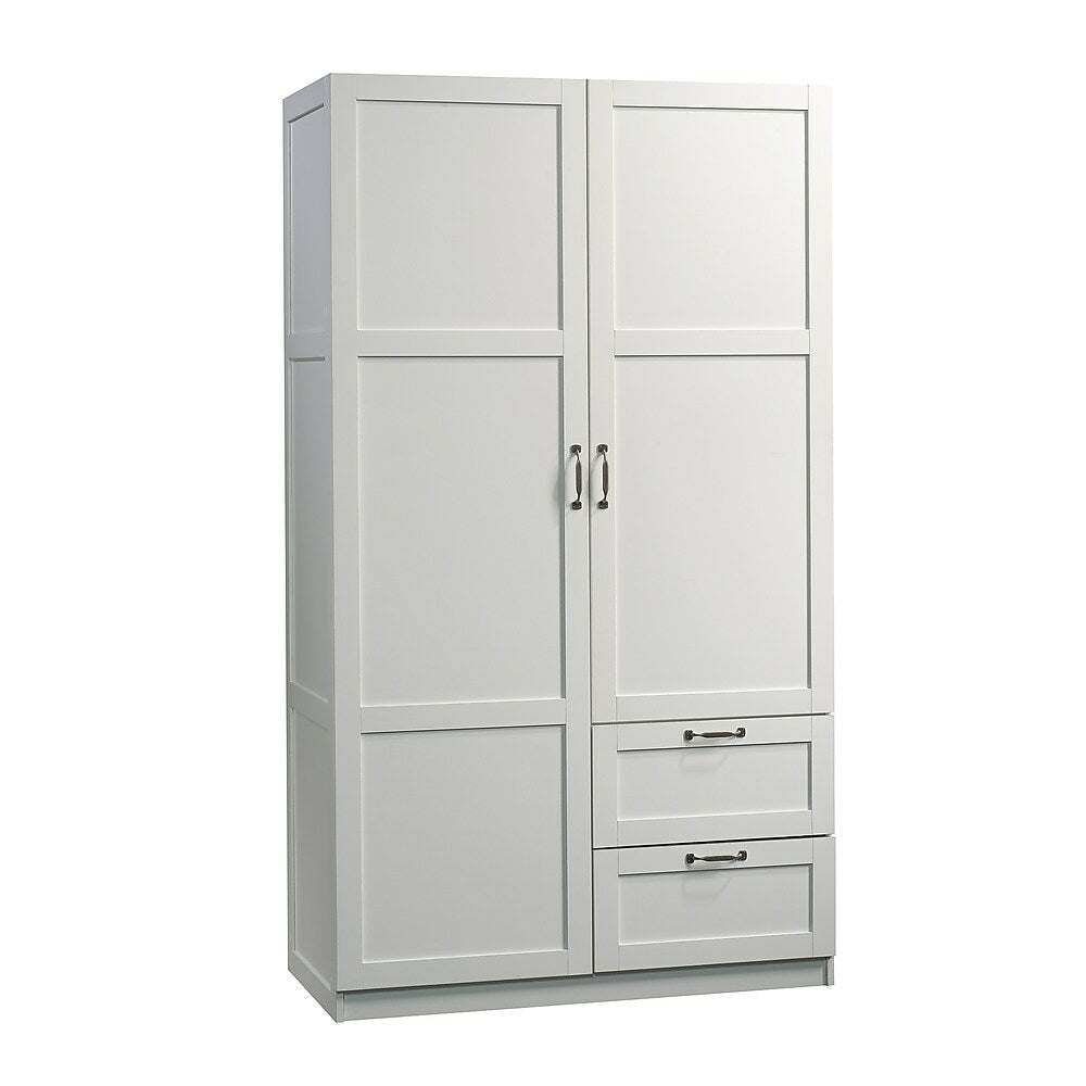 Image of Sauder 420495 Miscellaneous Storage Wardrobe Storage Cabinet, White