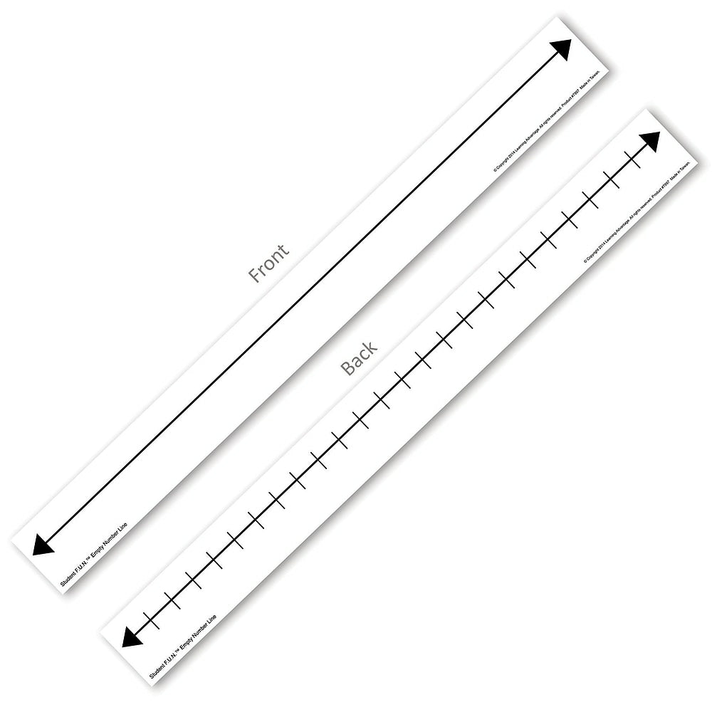 Image of Student F.U.N. Empty Number Lines, 10 Pack