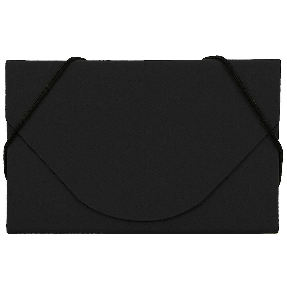 Image of JAM Paper Kraft Ecoboard Business Card Case, Black Recycled Kraft, 5 Pack (2500 202g)