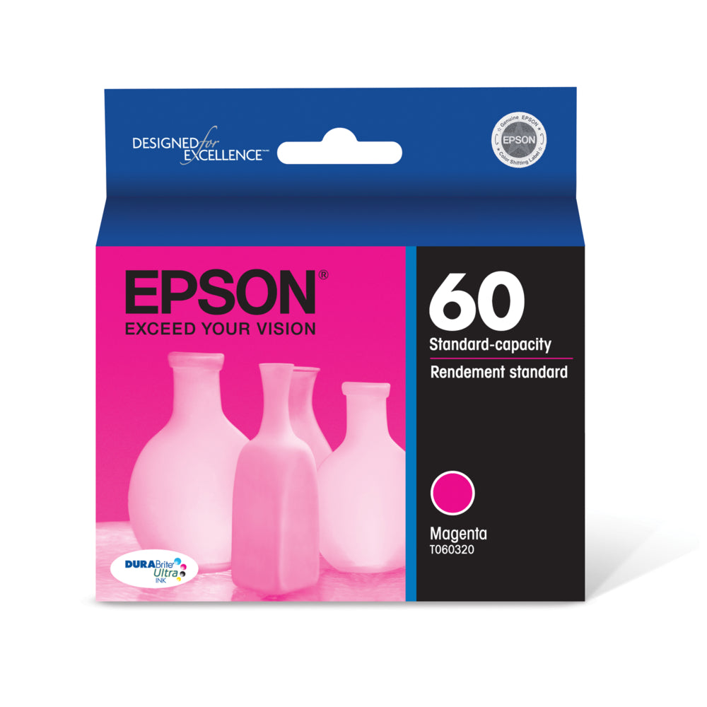 Image of Epson 60, Magenta Ink Cartridge (T060320)