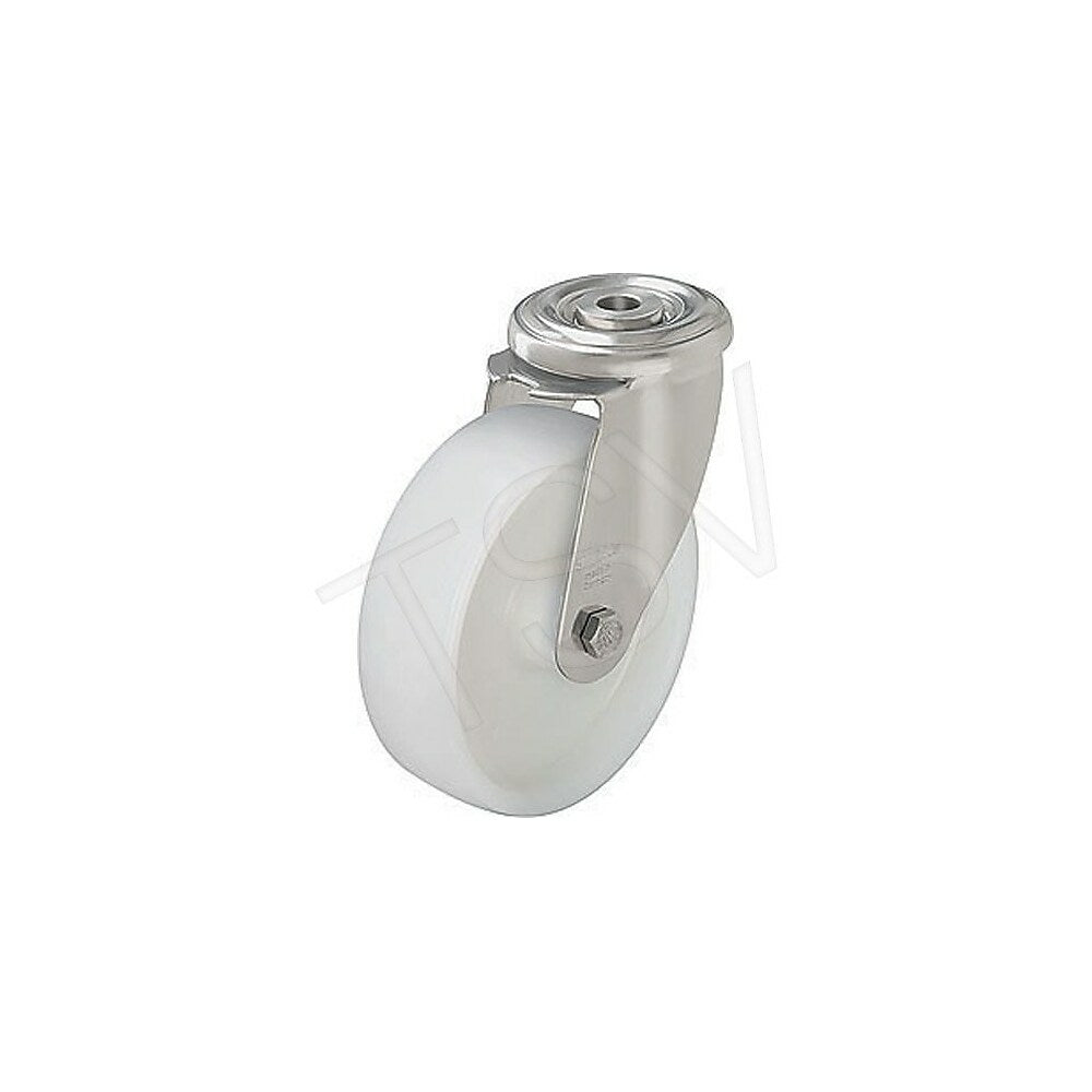 Image of Blickle Nylon Caster, Wheel Diameter: 5", Caster Type: Swivel, Wheel Material: Nylon, 2 Pack (LER-PO 125G)