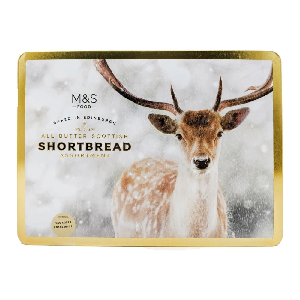 Image of Marks and Spencer Stag Shortbread Tin - 650g