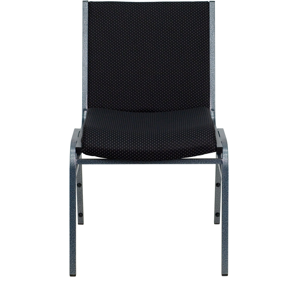 Image of Flash Furniture HERCULES Series Heavy Duty Stack Chair - Black Dot Fabric