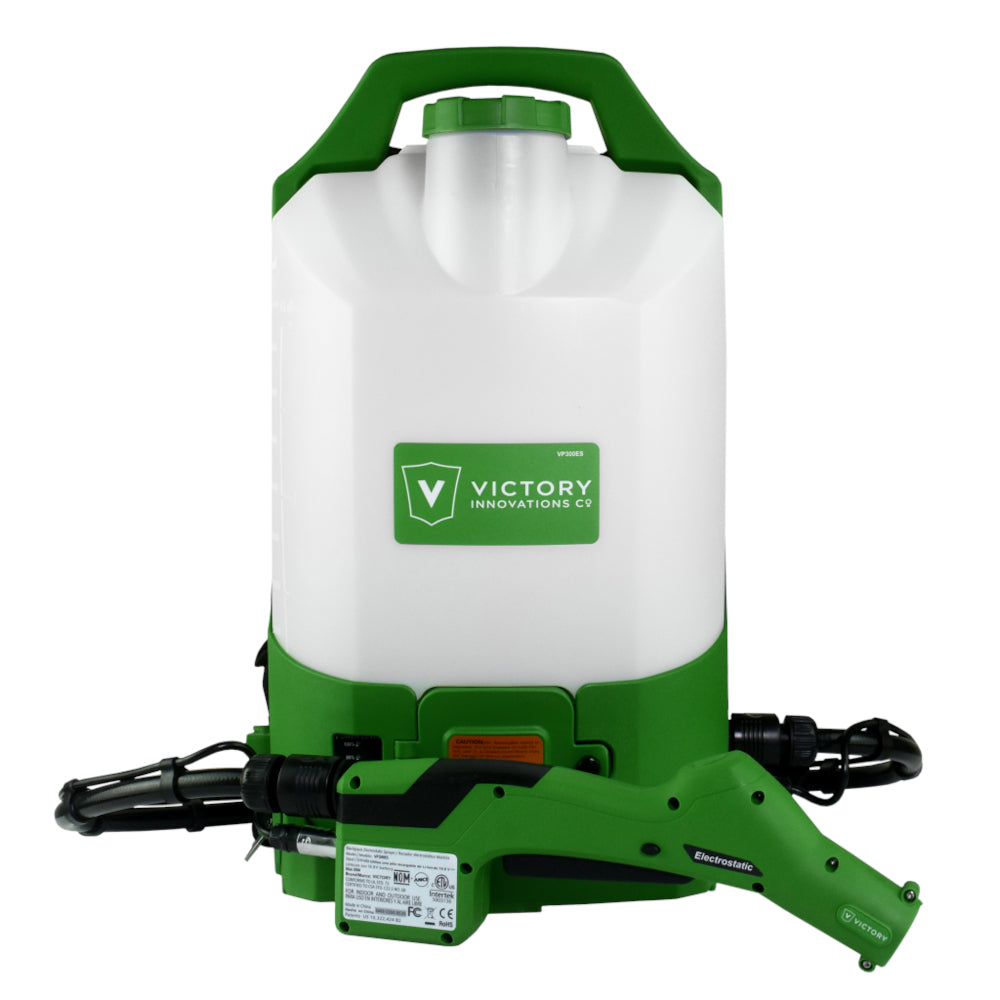 Image of Victory Innovations Professional Cordless Electrostatic Backpack Sprayer - 288 Oz. Tank - Green/Black/White (VP300)