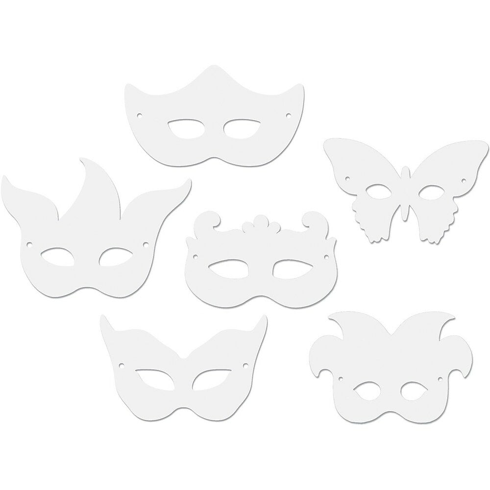 Image of Chenille Craft Die Cut Mardi Gras Masks, 144 Pack (CK-4651)