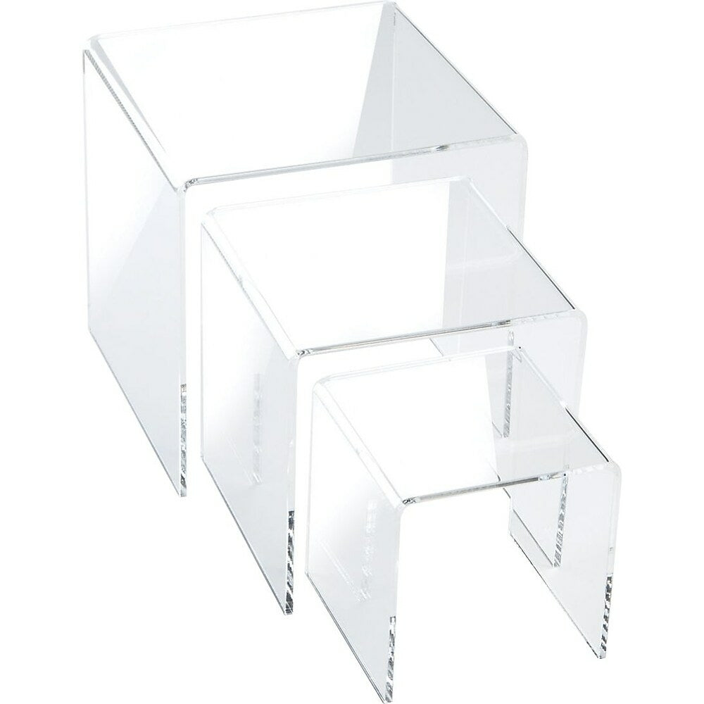 Image of Wamaco Small Square Acrylic Risers - 3" - 4" - 5" - Set of 3/2 Pack