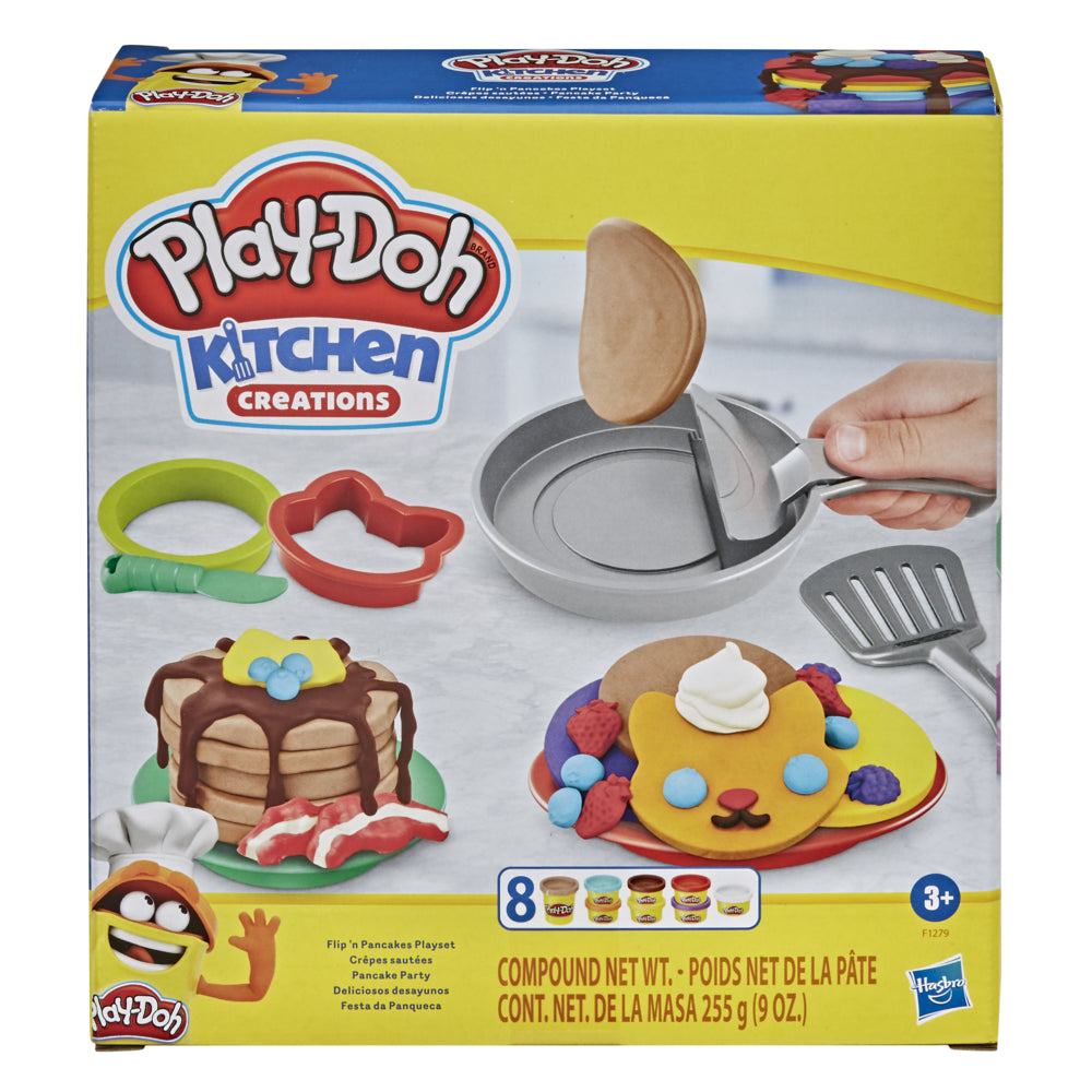 Image of Play-Doh Kitchen Creations Flip 'n Pancakes Playset