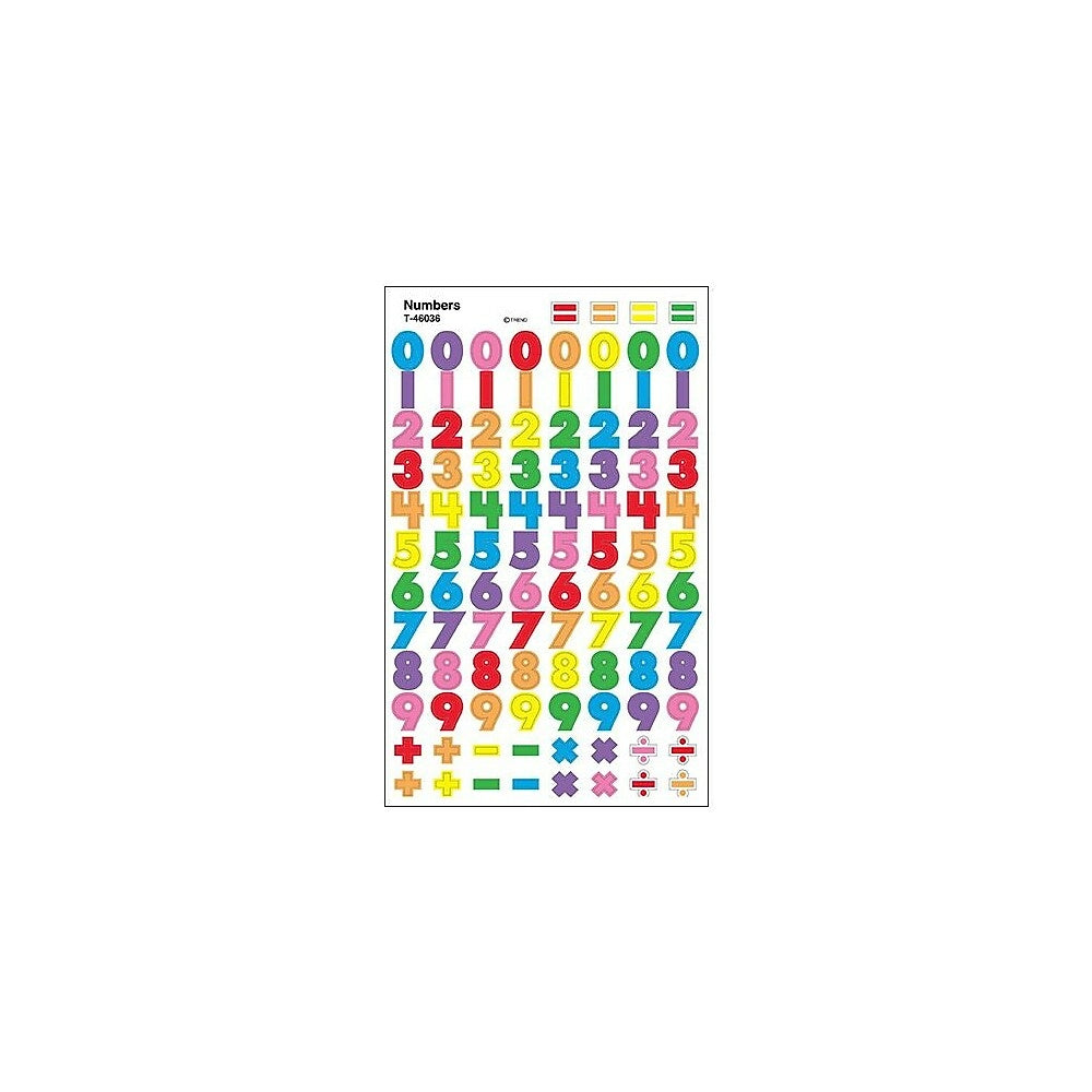 Image of Trend Enterprises superShapes Stickers, Numbers, 4800 Pack
