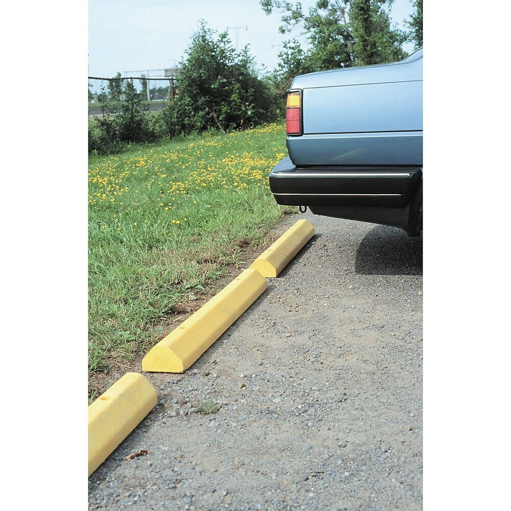 Image of SCN Industrial Car Stops, Plastic, 4' L, Yellow