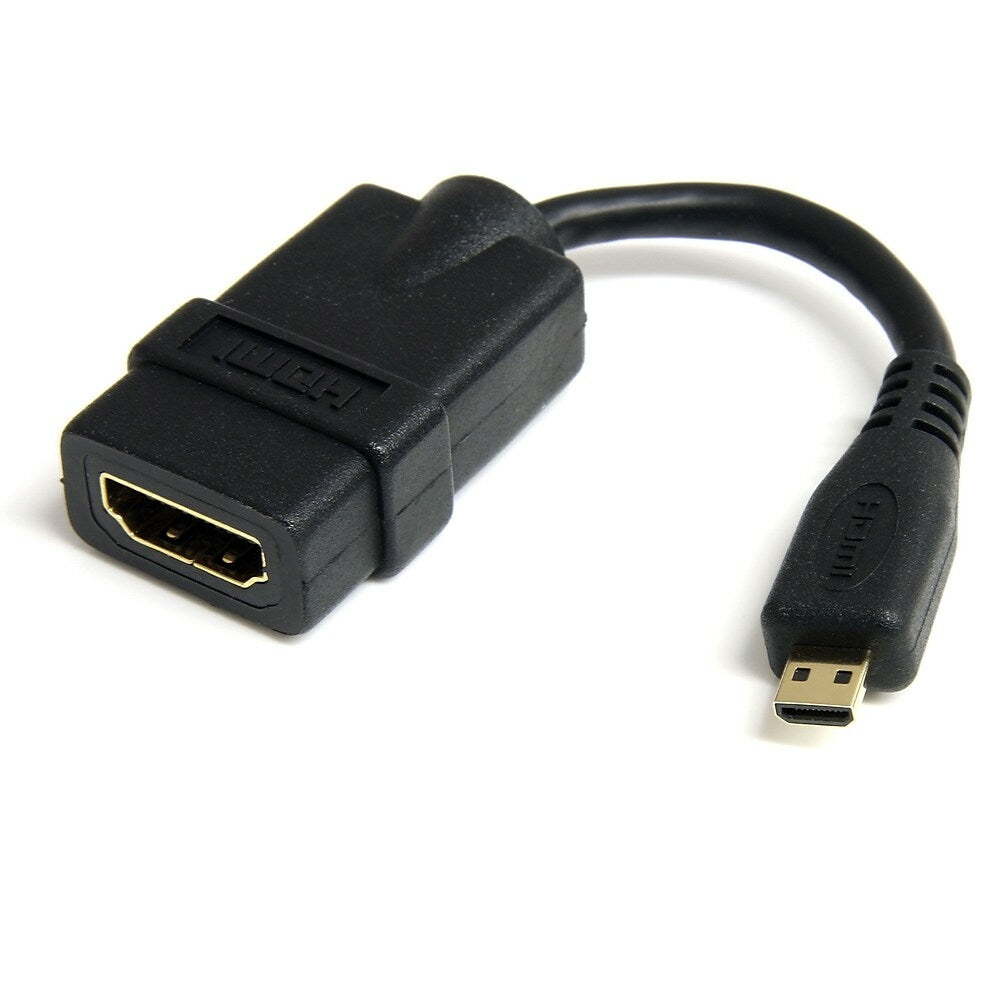 Image of StarTech High Speed HDMI Adapter Cable, HDMI to HDMI Micro, F/M, 5", Black