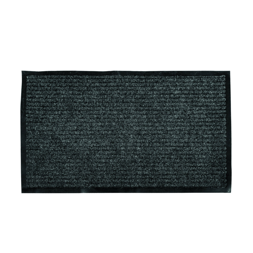 Image of Floor Choice Ribbed Mat Charcoal - 3' x 4', Black