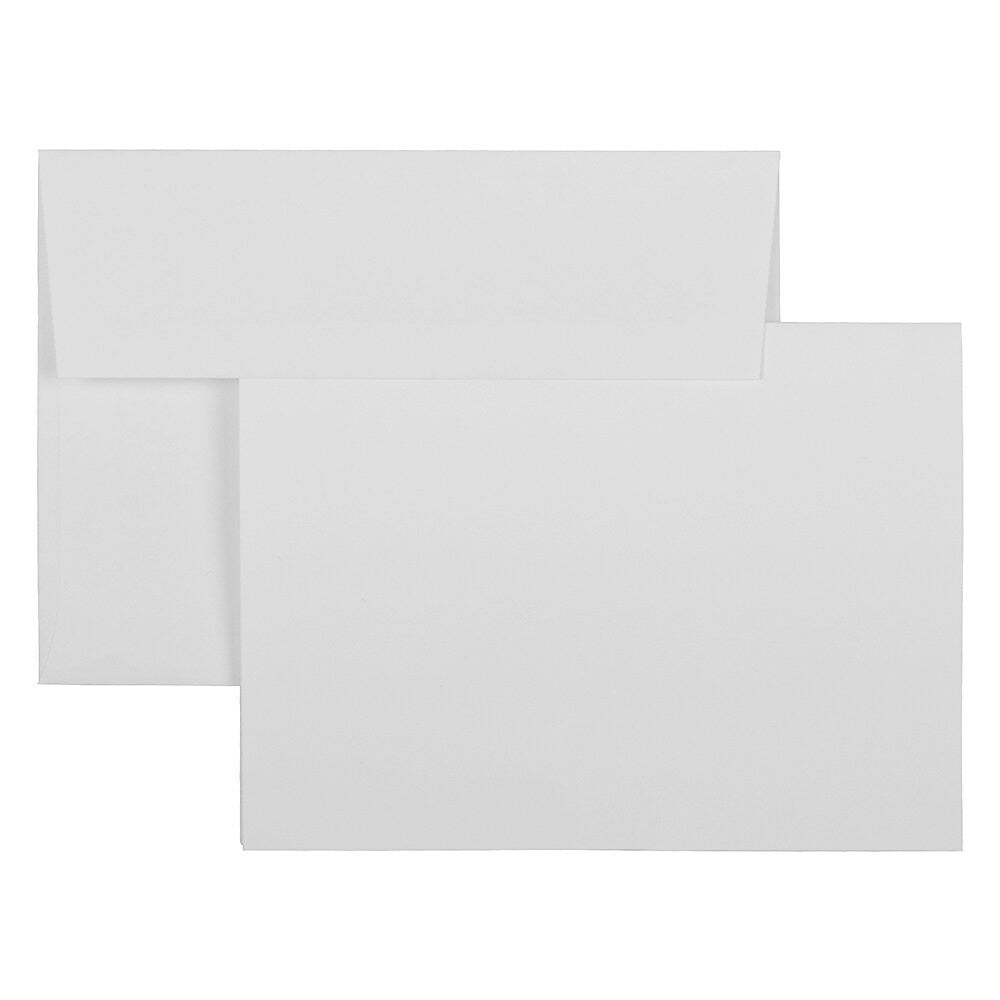 Image of JAM Paper Stationery Set, A7, 5.25 x 7.25, Envelopes and A7 Cards, White, set of 50 (57595788), 50 Pack