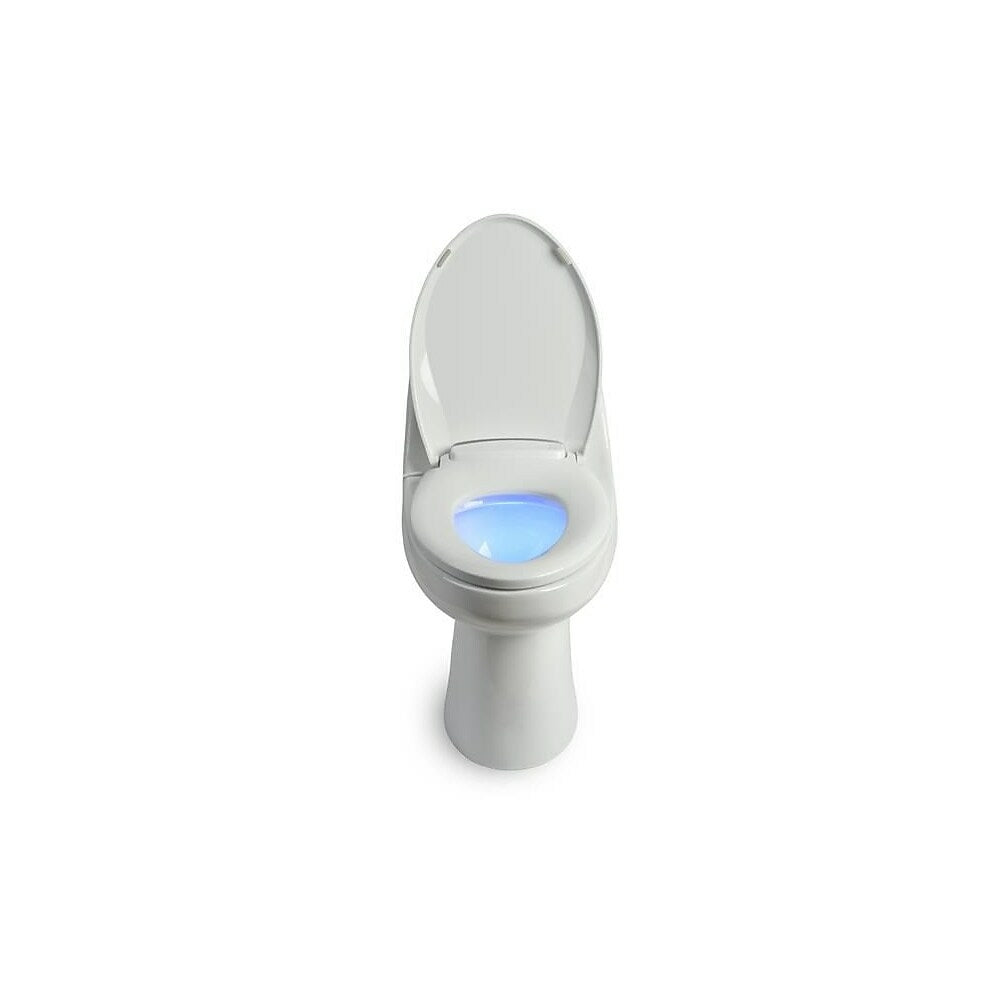 Image of Brondell L60-EW LumaWarm Heated Nightlight Toilet Seat Elongated, White