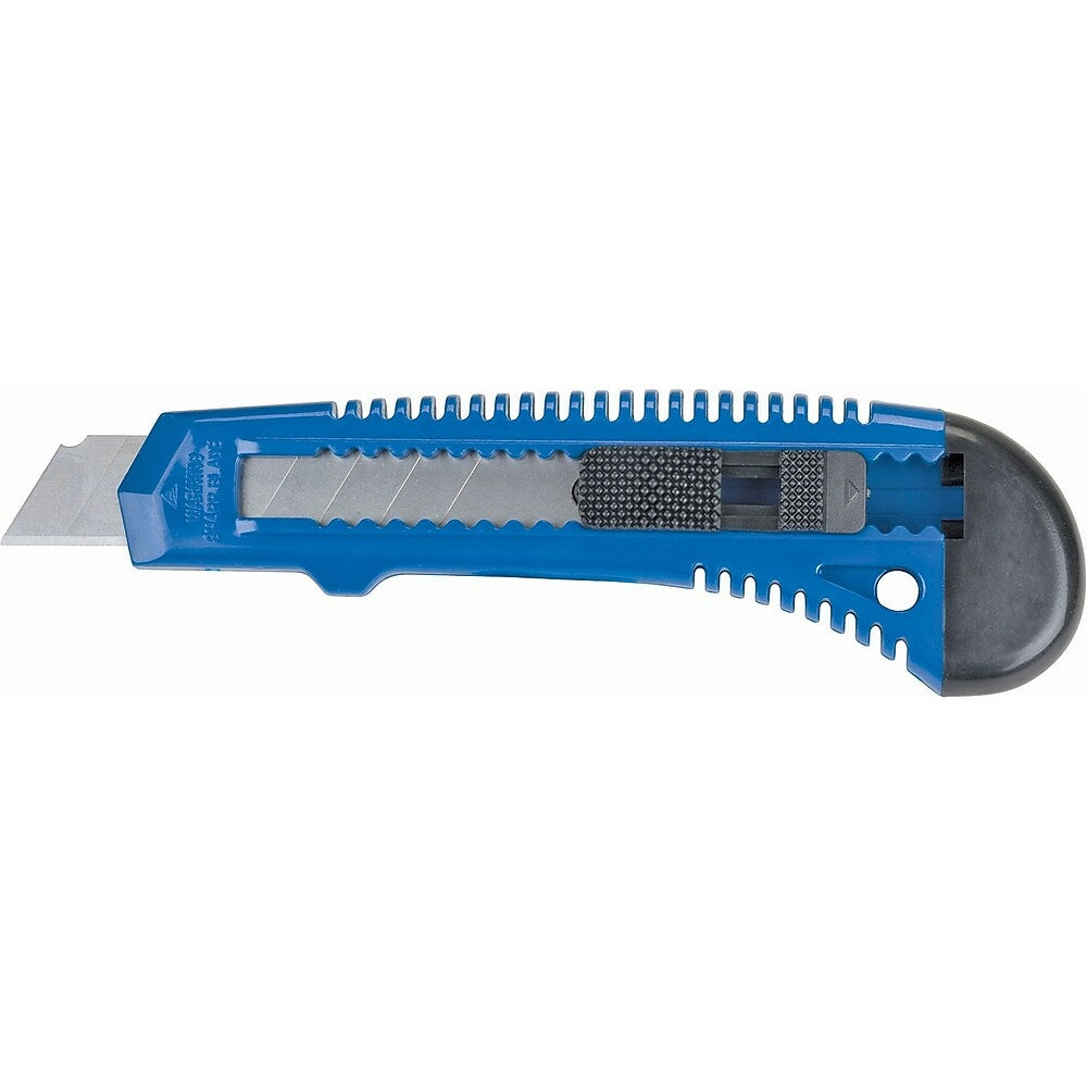 Image of Aurora Tools 18 mm Standard-Duty Utility Knives - 24 Pack, Blue