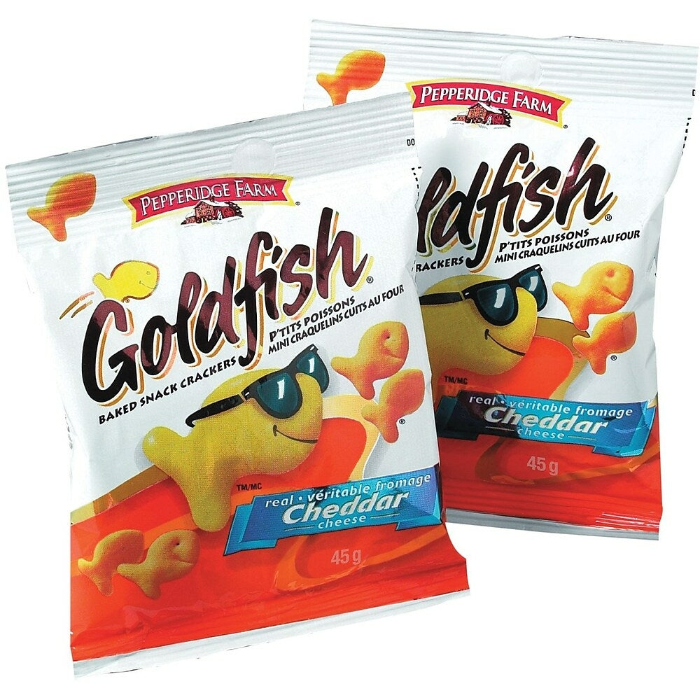 Image of Pepperidge Farm Cheddar Goldfish Crackers - 45g - 12 Pack