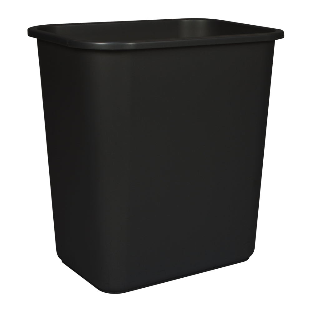 Image of Staples Wastebasket, Black