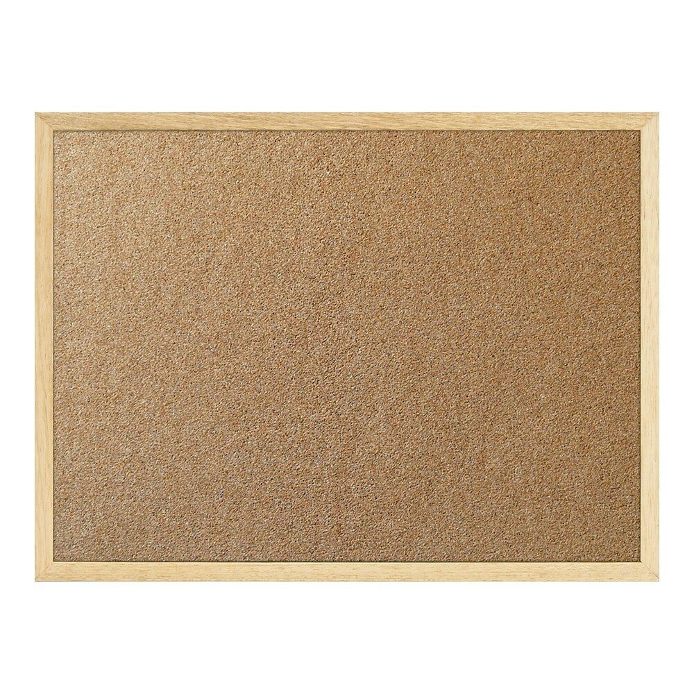 Image of Quartet Cork Board, Oak Frame, 72"W x 48"H