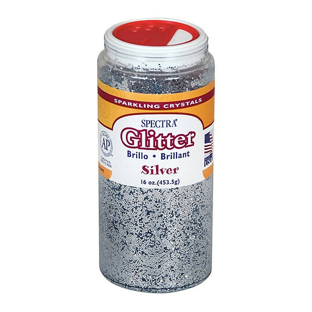 Image of Pacon Corporation Pac91710 Silver Spectra Glitter, 16 Oz., 2 Pack