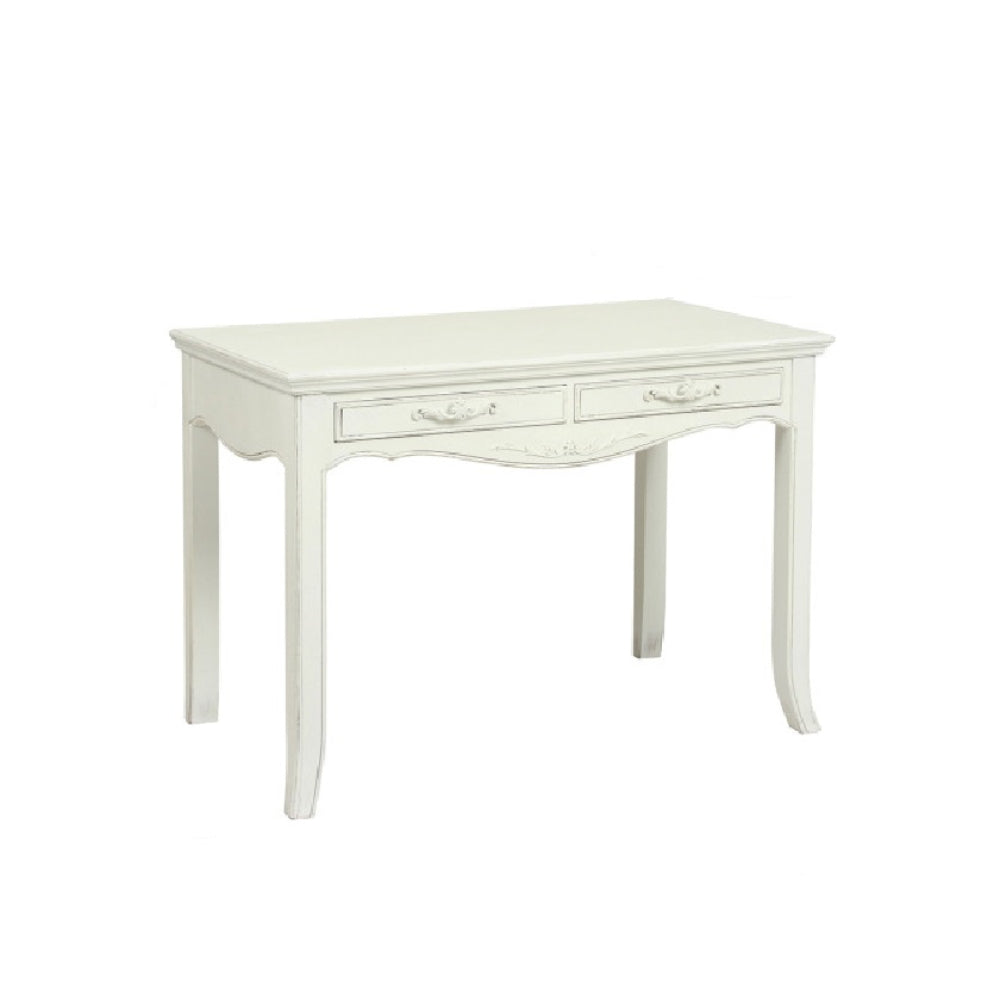 Image of Plata Import Lu Office Desk Secretary Desk - French Style - White