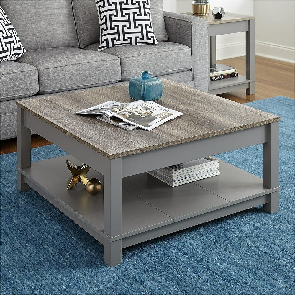 Image of Altra Carver Carver Grey/Sonoma Oak Coffee Table (5047096COM)