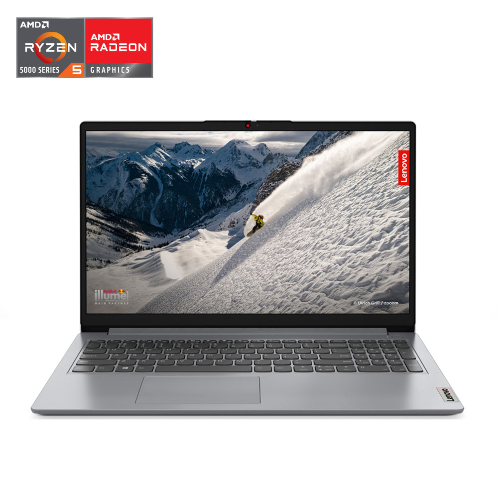 Image of Lenovo 15.6" Laptop AMD R5-5500U - 512GB SSD - 8GB RAM - Windows 11, Grey