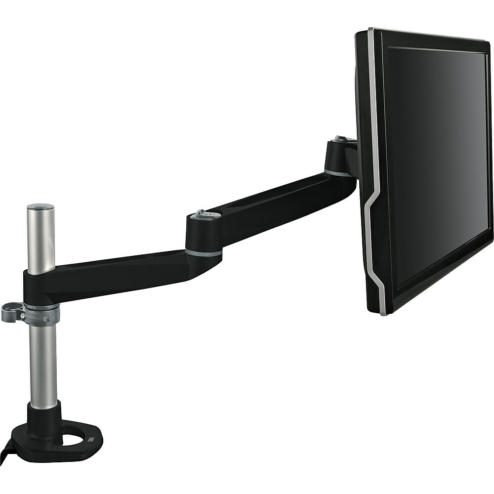 Image of 3M Dual-Swivel Monitor Arm, Black, Grey