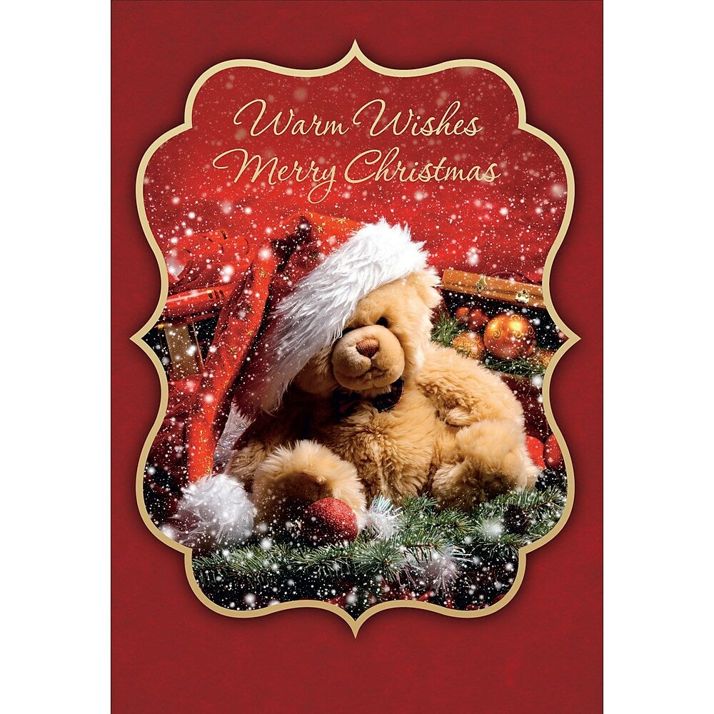 Image of Merry Christmas, Teddy Bear, 18 Pack