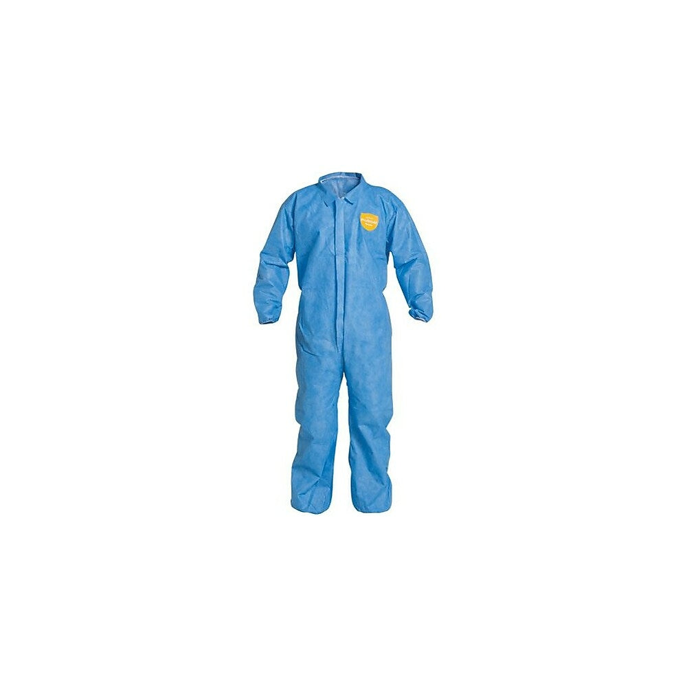 Image of Dupont Personal Protection Coverall, Proshield, Blue, Elas Wrist&Ankle, 4X, 12 Pack (PB125SBU4X002500)