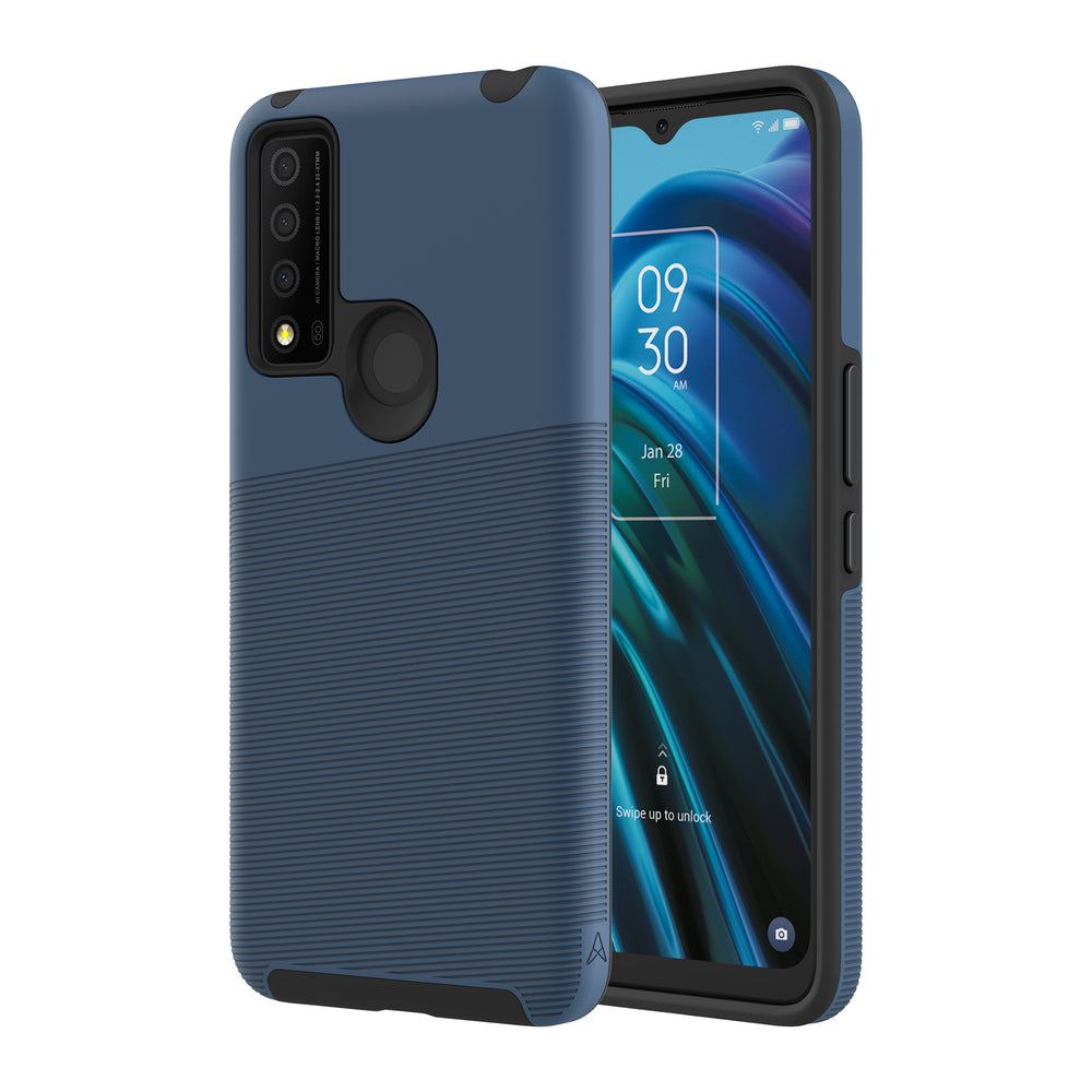 Image of Axessorize PROTech Plus Dual-Layered Anti-Shock Sleek Case for TCL 30 XE 5G - Astral Blue