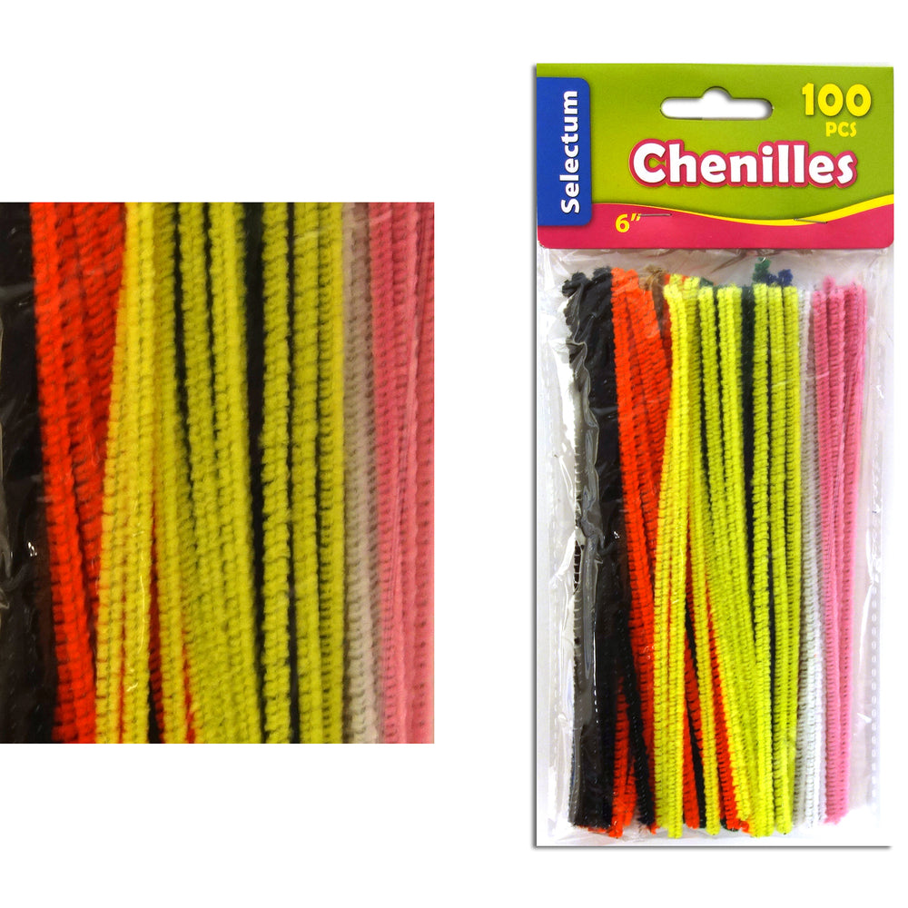 Image of Selectum Pipe Cleaners - 6" - Assorted Colours - 100 Pack