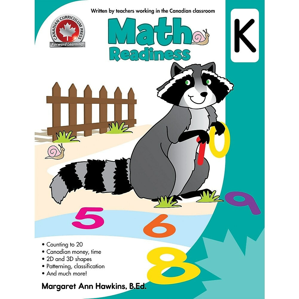 Image of Canadian Curriculum Press Math Workbook - Grade Kindergarten