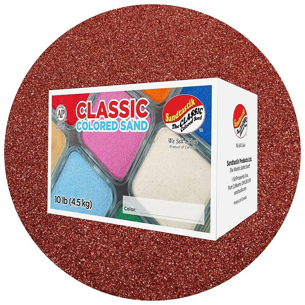 Image of Sandtastik Classic Coloured Sand, 10 lb (4.5 kg) Box, Cranberry