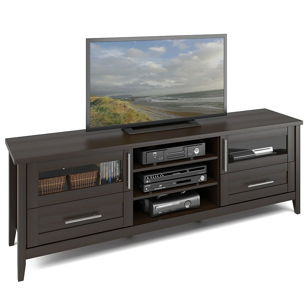 Image of Corliving Tjk-687-B Jackson Extra Wide TV Bench, Espresso Finish