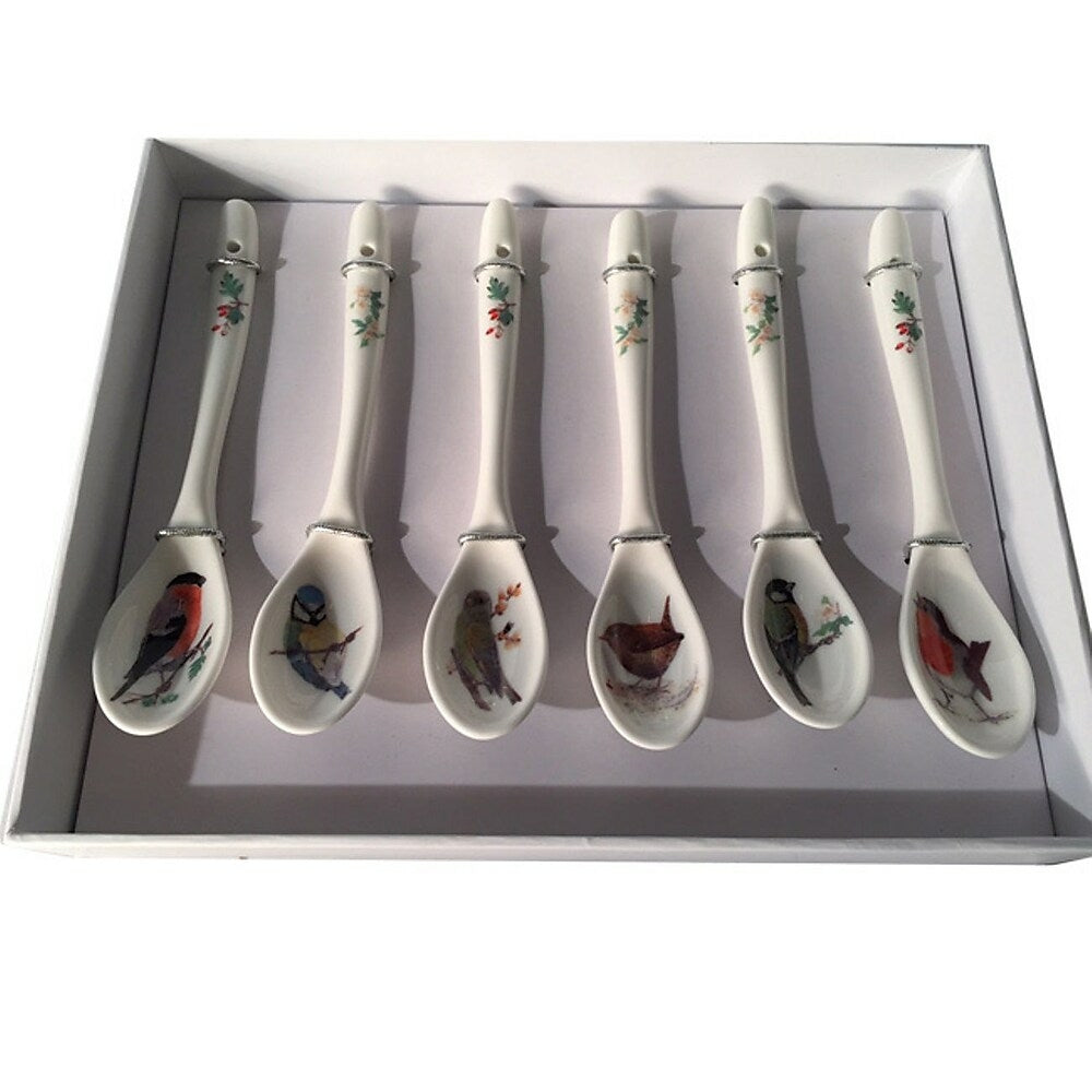 Image of Roy Kirkham Set of 6 Teaspoons, Garden Birds