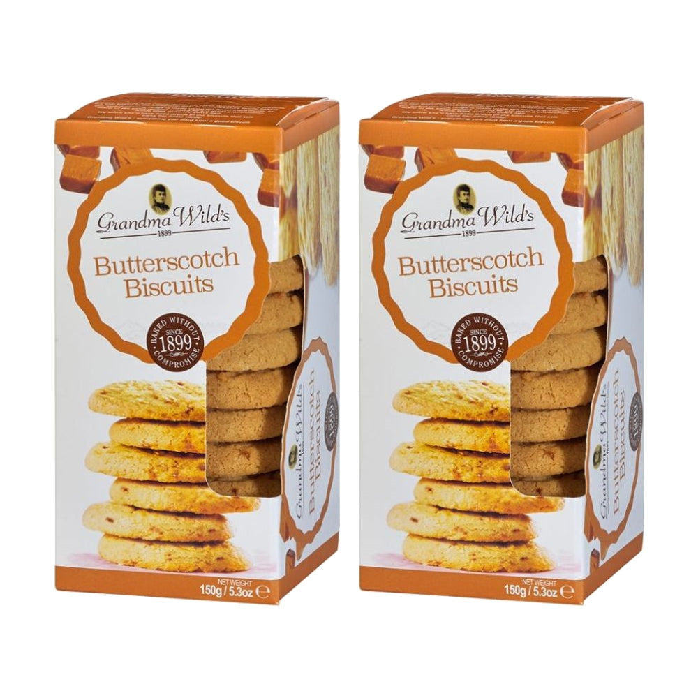 Image of Grandma Wild's Butterscotch Biscuits 150g (2 pack)
