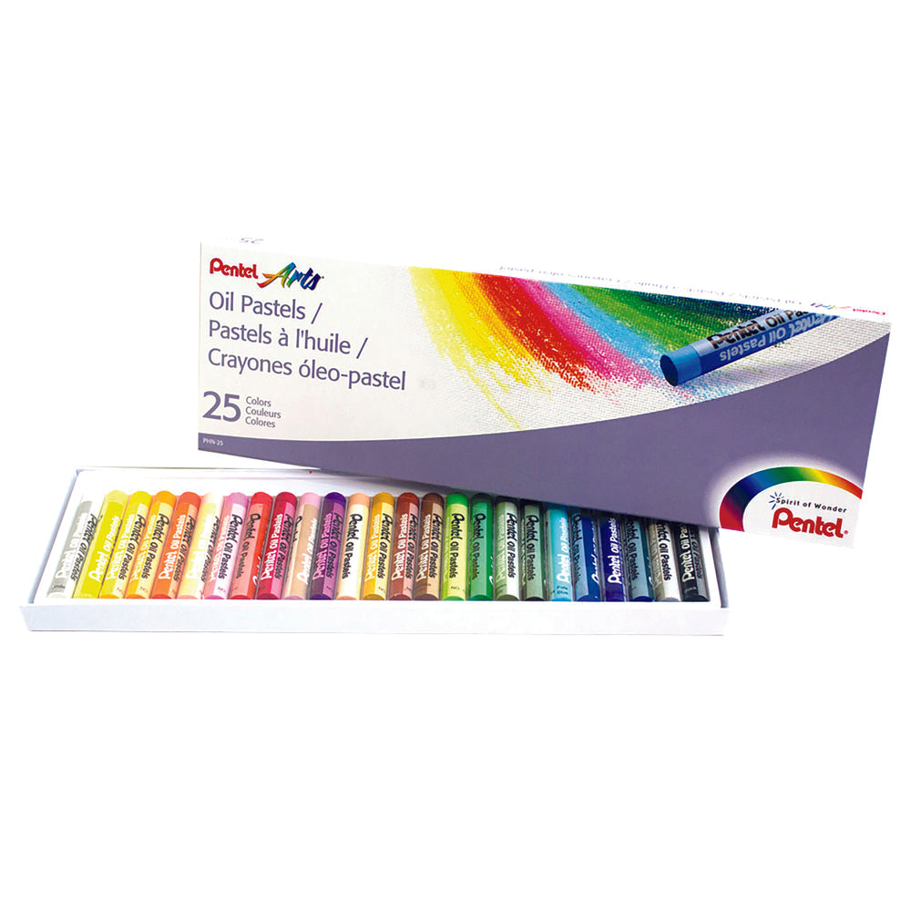 Image of Pentel Oil Pastels - 25 Pack, Multicolour