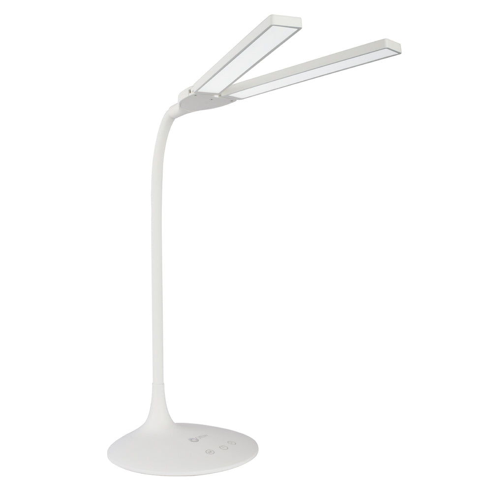Image of OttLite Dual Shade LED Desk Lamp - White