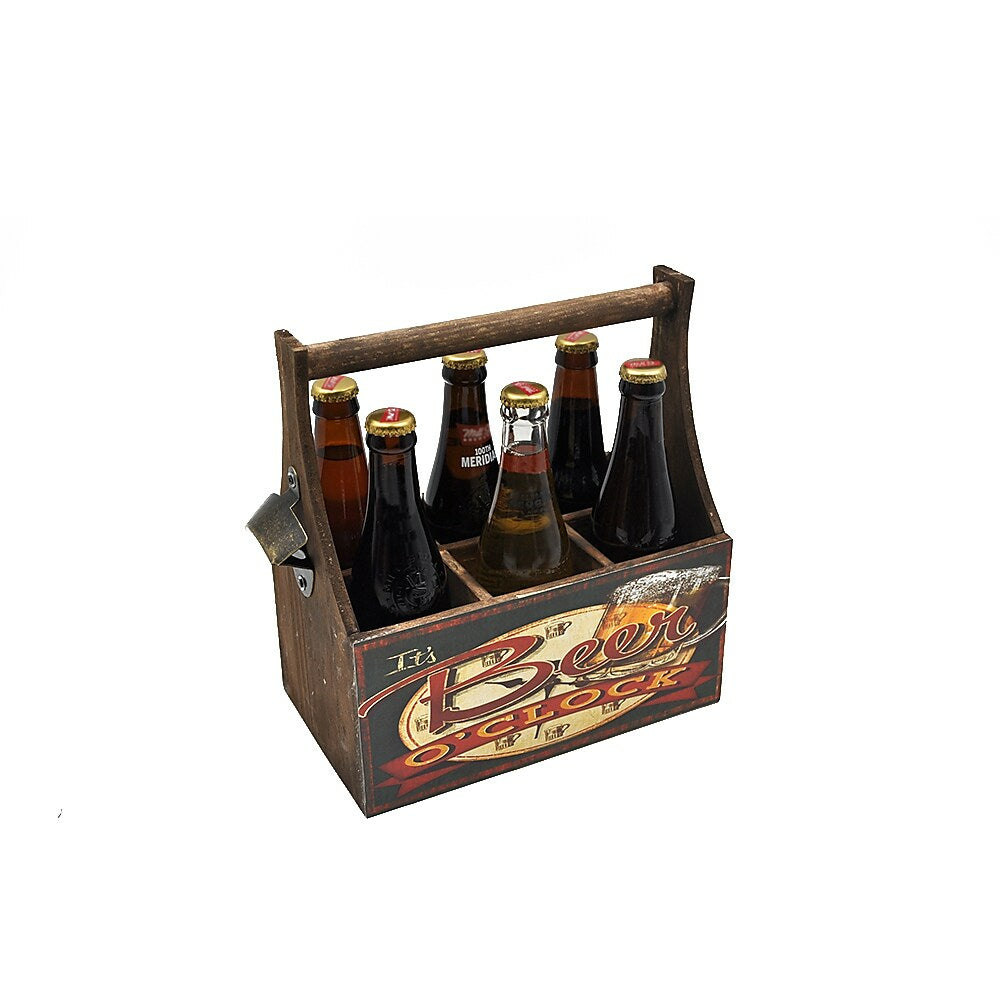 Image of Sign-A-Tology It's Beer O'clock Beer Caddy - 10" x 6" x 11"