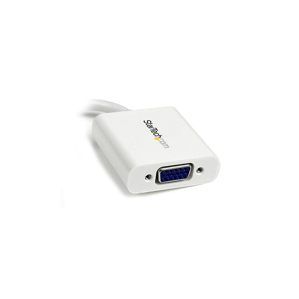 Image of StarTech Mini DisplayPort to VGA Video Adapter Converter, White