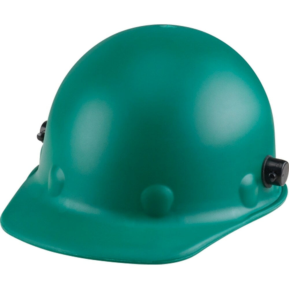 Image of Fibre-Metal Fibre-Metal Supereight Roughneck P2A Hardhat, Ratchet Suspension, Green - 2 Pack