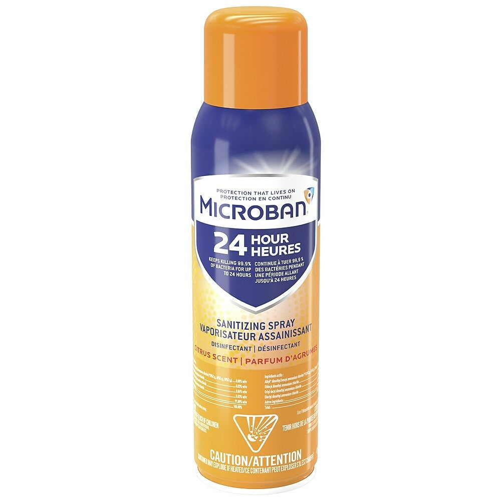 Image of Microban Aerosol Sanitizing Spray Citrus - 425g