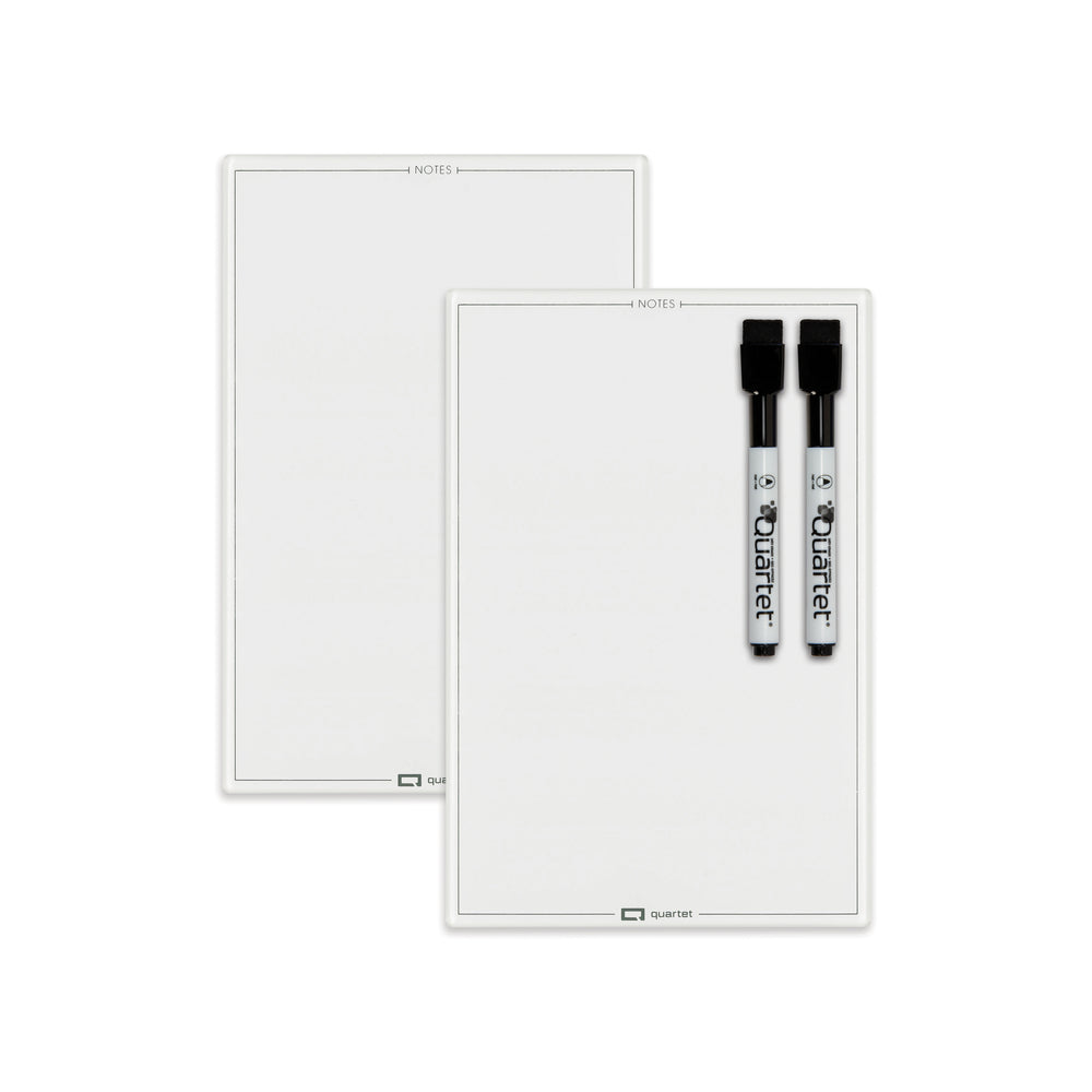 Image of Quartet Glass Dry-Erase Memo Pad - 9" x 6" - 2 Pack